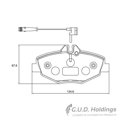 Safeline fékbetétkészlet, tárcsafék - D3432 - TothCarparts