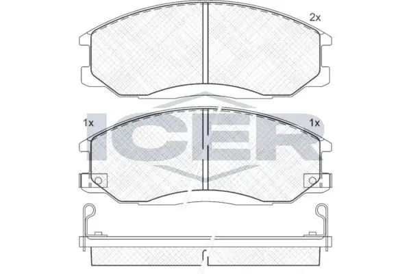 ANDEL fékbetétkészlet, tárcsafék - 181372 - TothCarparts