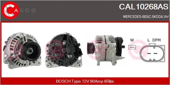 CASCO generátor - CAL10268AS - TothCarparts