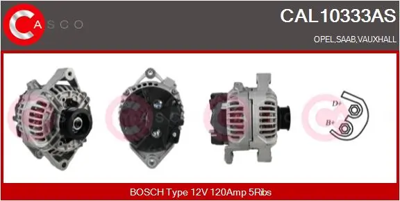 CASCO generátor - CAL10333AS - TothCarparts