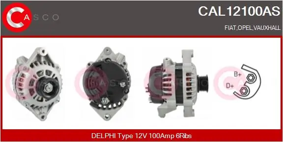 CASCO generátor - CAL12100AS - TothCarparts