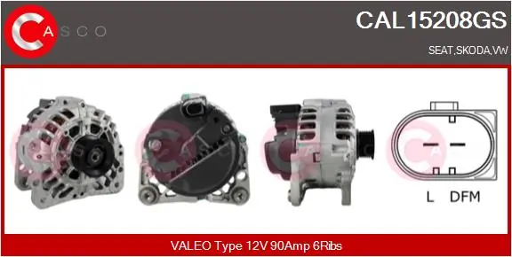 CASCO generátor - CAL15208GS - TothCarparts