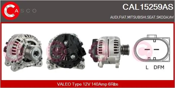 CASCO generátor - CAL15259AS - TothCarparts