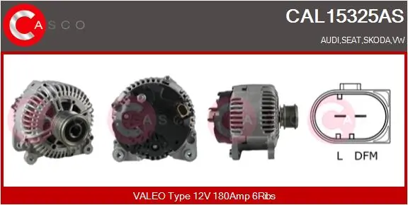 CASCO generátor - CAL15325AS - TothCarparts