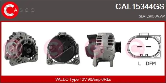 CASCO generátor - CAL15344GS - TothCarparts