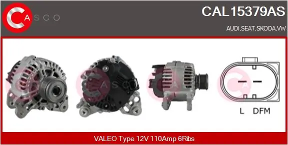 CASCO generátor - CAL15379AS - TothCarparts