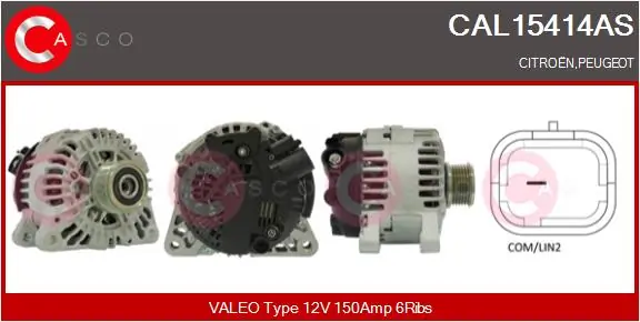CASCO generátor - CAL15414AS - TothCarparts