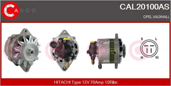 CASCO generátor - CAL20100AS - TothCarparts