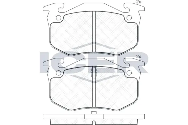 ANDEL fékbetétkészlet, tárcsafék - 180649 - TothCarparts
