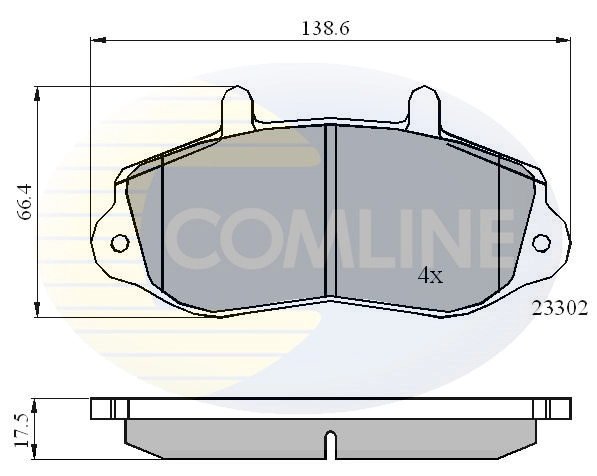 COMLINE fékbetétkészlet, tárcsafék - CBP01021 - TothCarparts