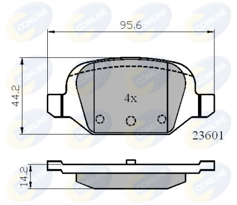 COMLINE fékbetétkészlet, tárcsafék - CBP01026 - TothCarparts