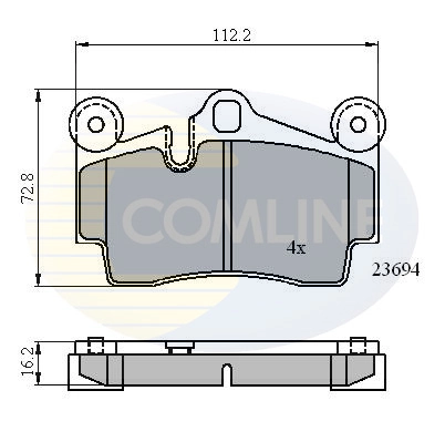 COMLINE fékbetétkészlet, tárcsafék - CBP01316 - TothCarparts