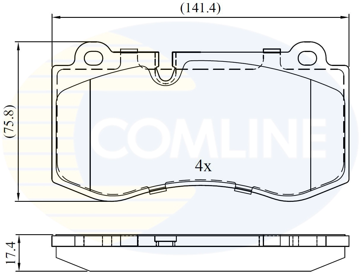 COMLINE fékbetétkészlet, tárcsafék - CBP06020 - TothCarparts