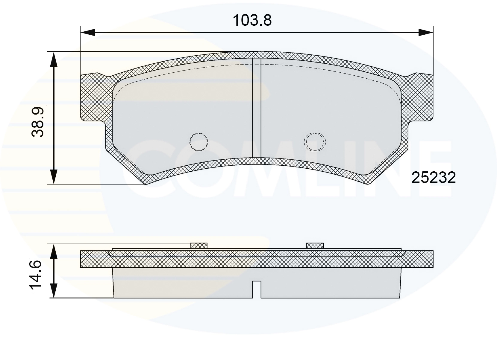 COMLINE fékbetétkészlet, tárcsafék - CBP06100 - TothCarparts