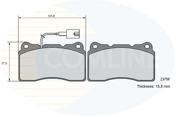 COMLINE fékbetétkészlet, tárcsafék - CBP16050 - TothCarparts