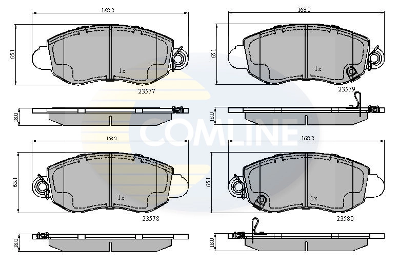 COMLINE fékbetétkészlet, tárcsafék - CBP31108 - TothCarparts