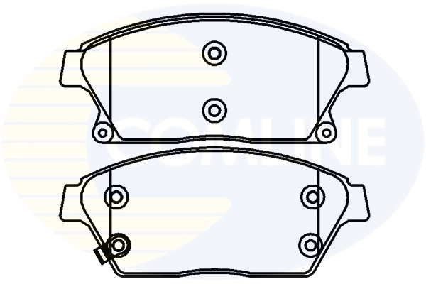 COMLINE fékbetétkészlet, tárcsafék - CBP32037 - TothCarparts