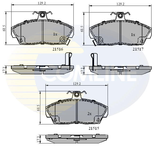 COMLINE fékbetétkészlet, tárcsafék - CBP3232 - TothCarparts