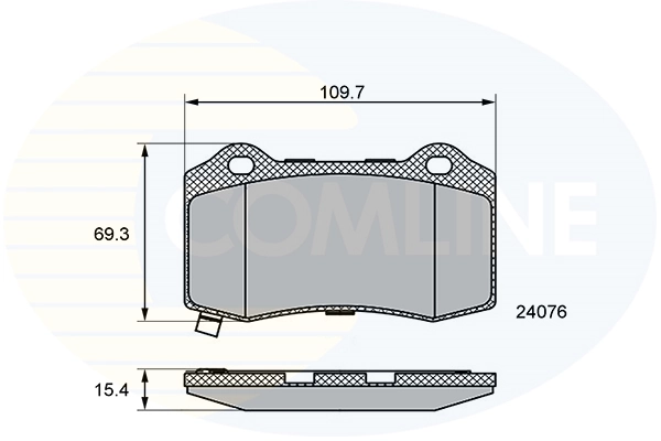 COMLINE fékbetétkészlet, tárcsafék - CBP36065 - TothCarparts
