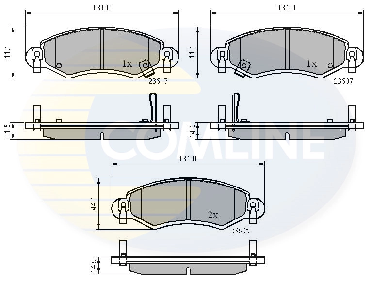 COMLINE fékbetétkészlet, tárcsafék - CBP3893 - TothCarparts