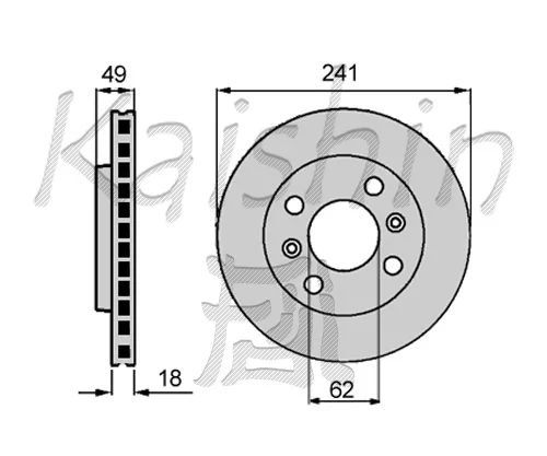 KAISHIN féktárcsa - CBR048 - TothCarparts