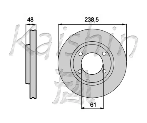 KAISHIN féktárcsa - CBR260 - TothCarparts