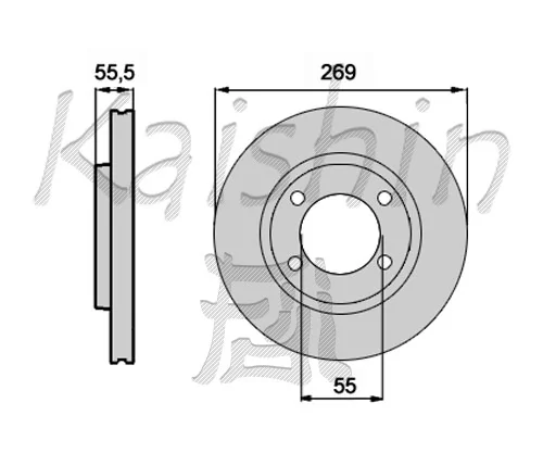 KAISHIN féktárcsa - CBR277 - TothCarparts