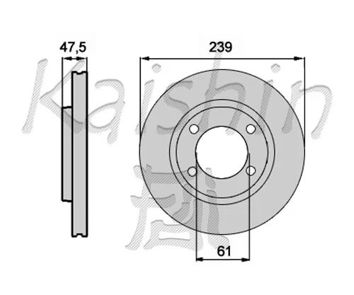 KAISHIN féktárcsa - CBR281 - TothCarparts
