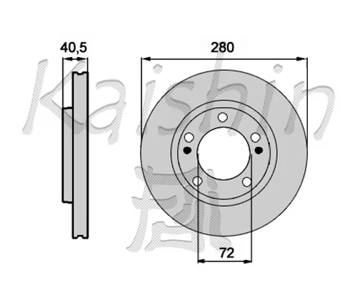 KAISHIN féktárcsa - CBR291 - TothCarparts