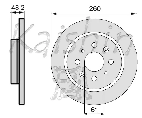 KAISHIN féktárcsa - CBR393 - TothCarparts