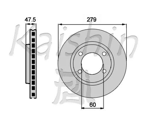 KAISHIN féktárcsa - CBR403 - TothCarparts