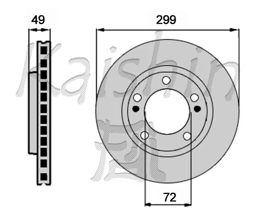 KAISHIN féktárcsa - CBR430 - TothCarparts