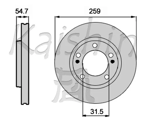 KAISHIN féktárcsa - CBR453 - TothCarparts
