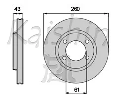 KAISHIN féktárcsa - CBR571 - TothCarparts