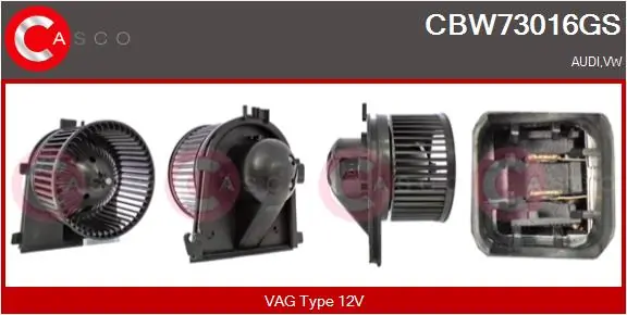 CASCO Utastér-ventilátor - CBW73016GS - TothCarparts