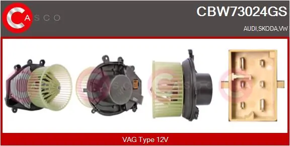 CASCO Utastér-ventilátor - CBW73024GS - TothCarparts