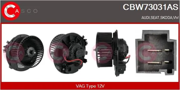 CASCO Utastér-ventilátor - CBW73031AS - TothCarparts