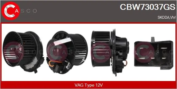 CASCO Utastér-ventilátor - CBW73037GS - TothCarparts
