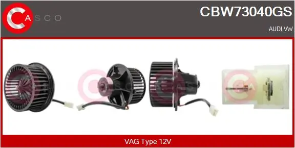 CASCO Utastér-ventilátor - CBW73040GS - TothCarparts