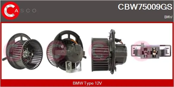 CASCO Utastér-ventilátor - CBW75009GS - TothCarparts