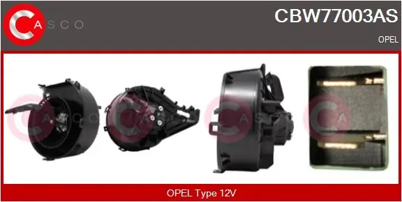 CASCO Utastér-ventilátor - CBW77003AS - TothCarparts