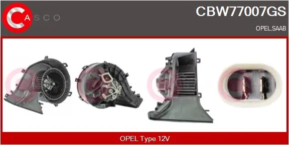 CASCO Utastér-ventilátor - CBW77007GS - TothCarparts