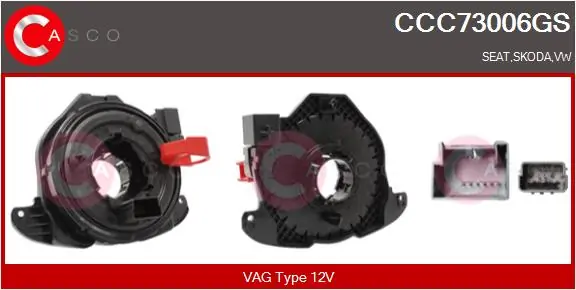 CASCO Spirálrugó, légzsák - CCC73006GS - TothCarparts