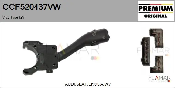 FLAMAR kormányoszlop kapcsoló - CCF520437VW - TothCarparts