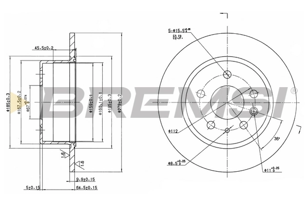 BREMSI féktárcsa - CD6003S - TothCarparts