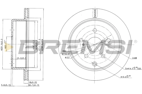 BREMSI féktárcsa - CD6687V - TothCarparts