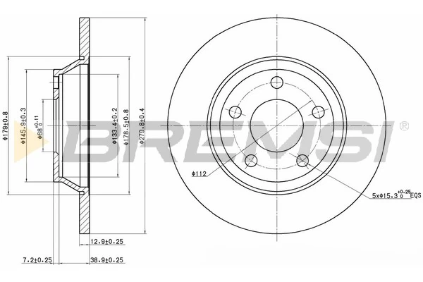 BREMSI féktárcsa - CD6759S - TothCarparts