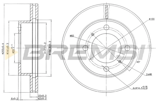 BREMSI féktárcsa - CD6794V - TothCarparts