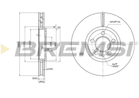 BREMSI féktárcsa - CD7221V - TothCarparts