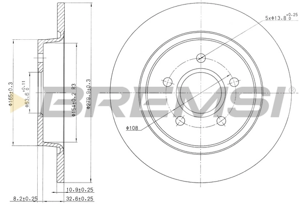BREMSI féktárcsa - CD7227S - TothCarparts